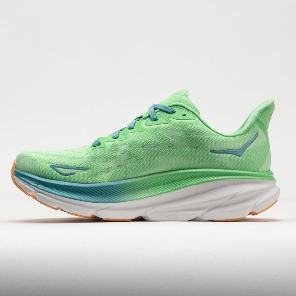 HOKA Clifton 9 Men’s Zest/Lime Glow - Image 2