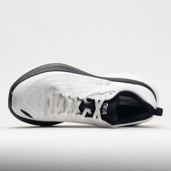 HOKA Bondi 8 Men’s White/Black - Image 3
