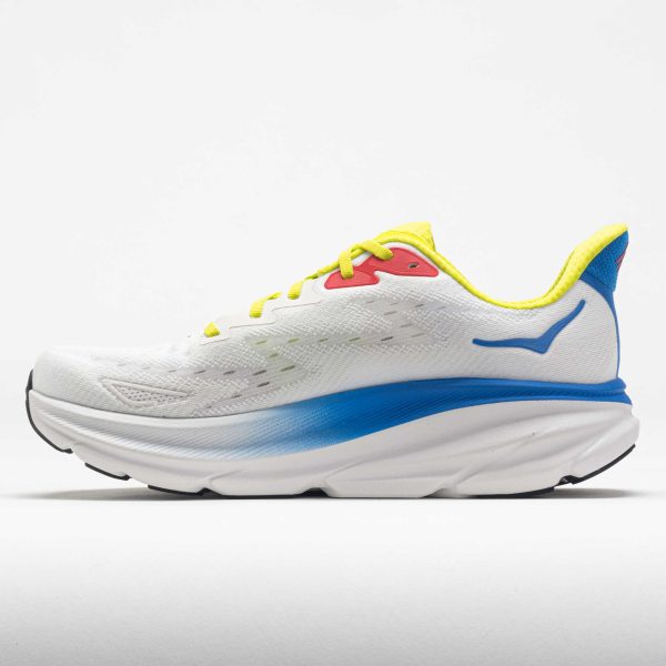 HOKA Clifton 9 Men’s Blanc de Blanc/Virtual Blue - Image 2