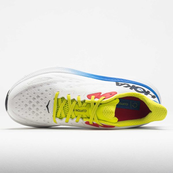 HOKA Clifton 9 Men’s Blanc de Blanc/Virtual Blue - Image 3