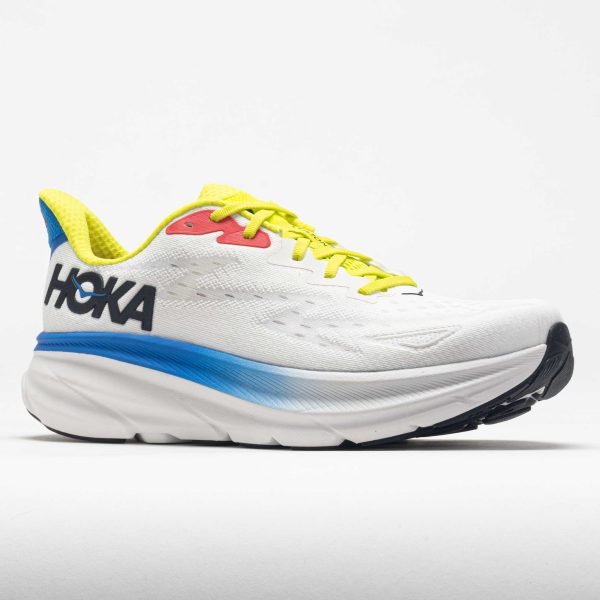 HOKA Clifton 9 Men’s Blanc de Blanc/Virtual Blue - Image 5