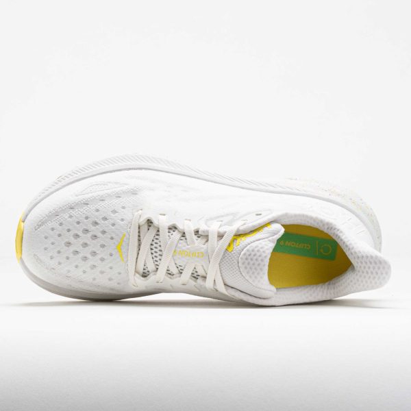 HOKA Clifton 9 Men’s White/Lemonade - Image 3