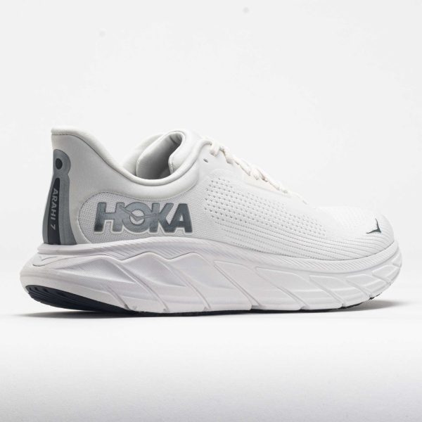 HOKA Arahi 7 Men’s Blanc de Blanc/Steel Wool - Image 6