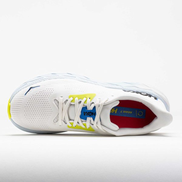 HOKA Arahi 7 Men’s Blanc de Blanc/Virtual Blue - Image 3
