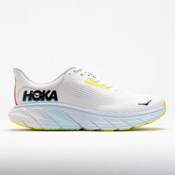 HOKA Arahi 7 Men’s Blanc de Blanc/Virtual Blue