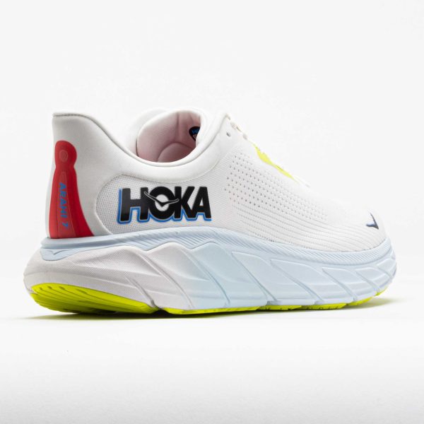 HOKA Arahi 7 Men’s Blanc de Blanc/Virtual Blue - Image 6
