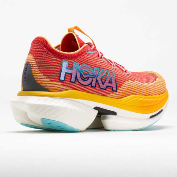HOKA Cielo X1 Unisex Cerise/Solar Flame - Image 6
