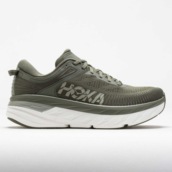 HOKA Bondi 7 Men’s Olive Haze/White