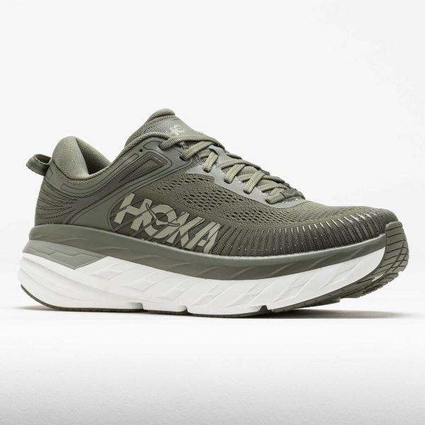 HOKA Bondi 7 Men’s Olive Haze/White - Image 5