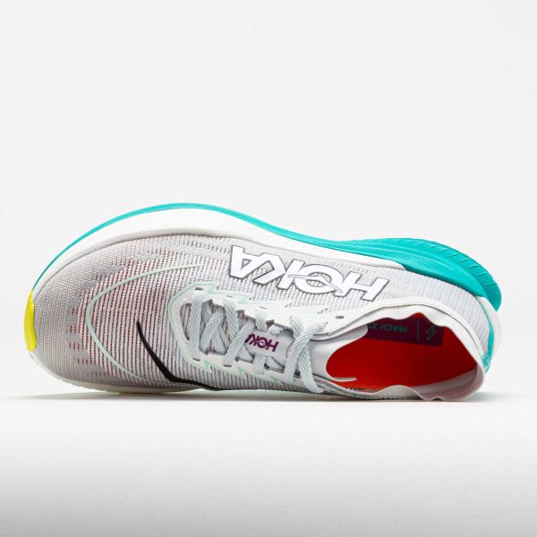 HOKA Mach X 2 Women’s Frost/Electric Aqua - Image 3