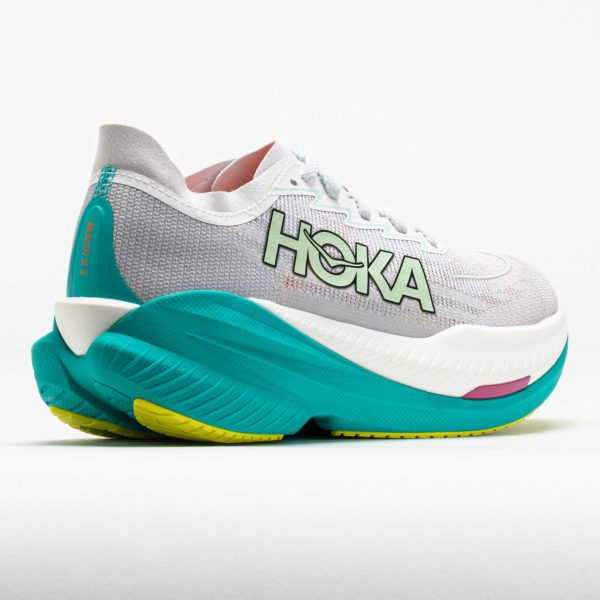 HOKA Mach X 2 Women’s Frost/Electric Aqua - Image 6