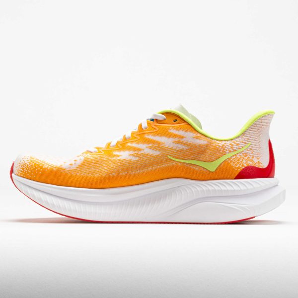 HOKA Mach 6 Men’s White/Solar Flare - Image 2