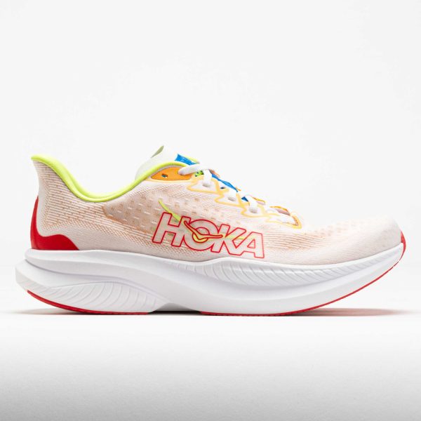 HOKA Mach 6 Men’s White/Solar Flare