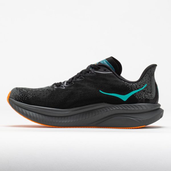 HOKA Mach 6 Men’s Black/Electric Tangerine - Image 2