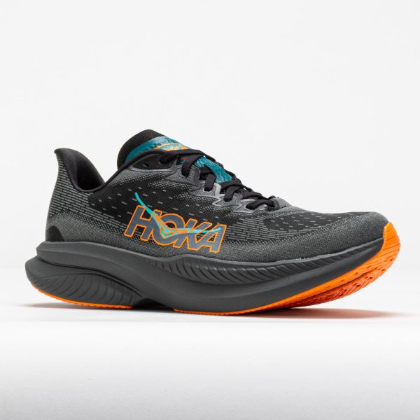 HOKA Mach 6 Men’s Black/Electric Tangerine - Image 5