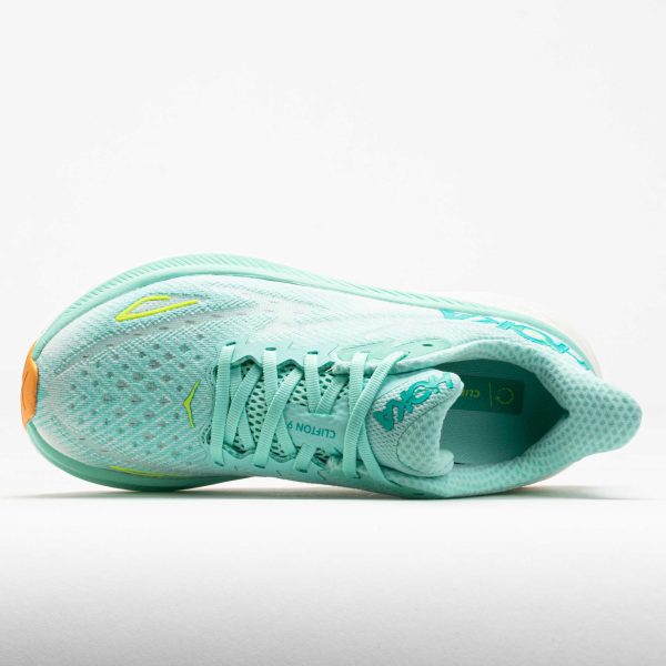 HOKA Clifton 9 Women’s Seafoam/Aqua Breeze - Image 3