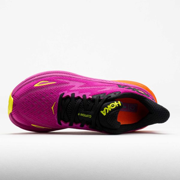 HOKA Clifton 9 Men’s Fuchsia/Black - Image 3