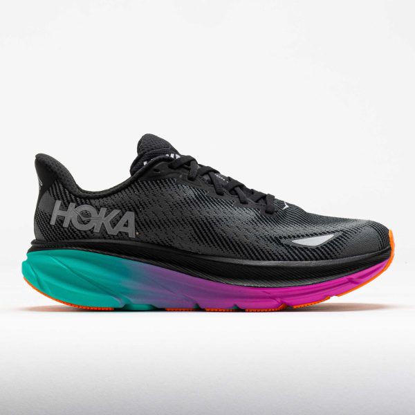 HOKA Clifton 9 GTX Men’s Black/Electric Aqua