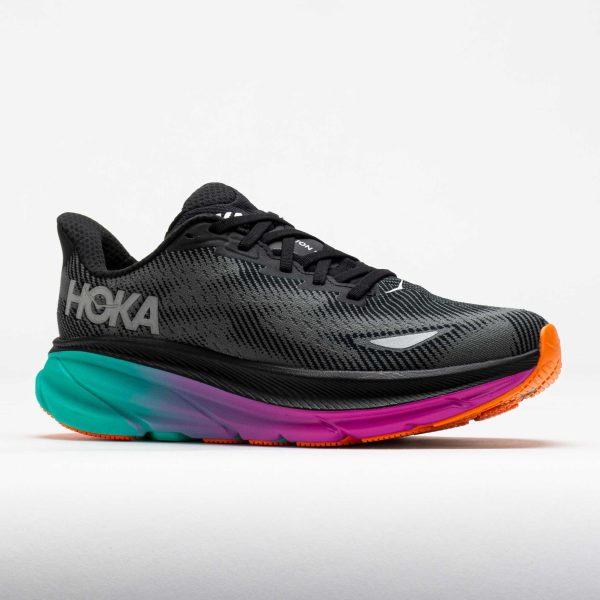 HOKA Clifton 9 GTX Men’s Black/Electric Aqua - Image 5