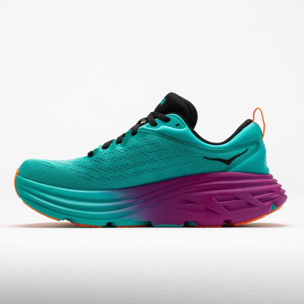 HOKA Bondi 8 Men’s Electric Aqua/Black - Image 2