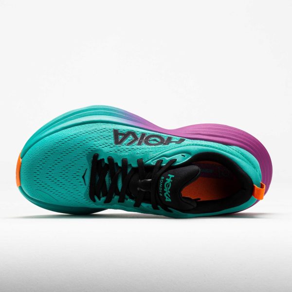 HOKA Bondi 8 Men’s Electric Aqua/Black - Image 3