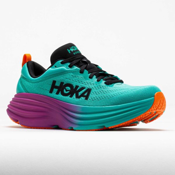 HOKA Bondi 8 Men’s Electric Aqua/Black - Image 5