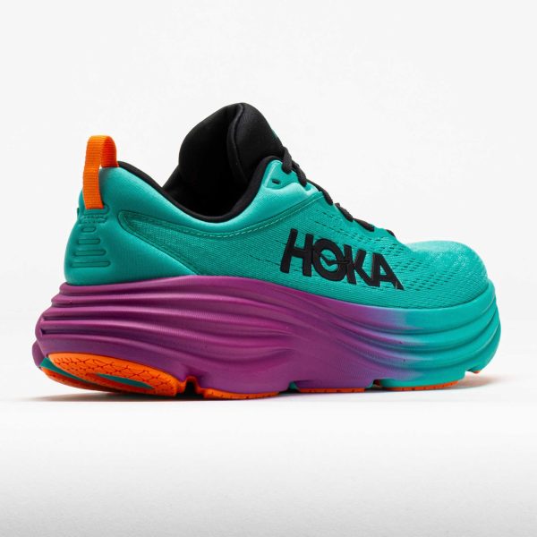 HOKA Bondi 8 Men’s Electric Aqua/Black - Image 6