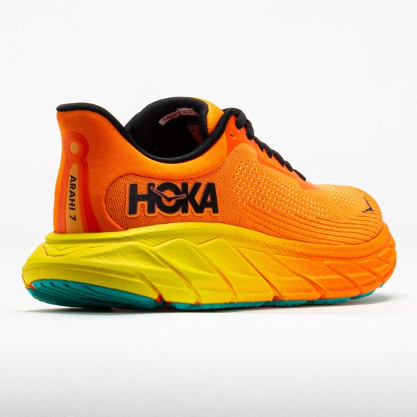 HOKA Arahi 7 Women’s Electric Tangerine/Black - Image 6