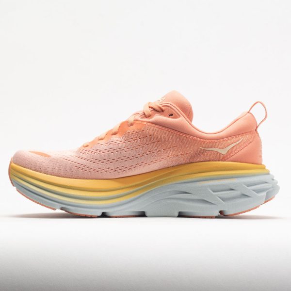 HOKA Bondi 8 Women’s Shell Coral/Peach Parfait - Image 2