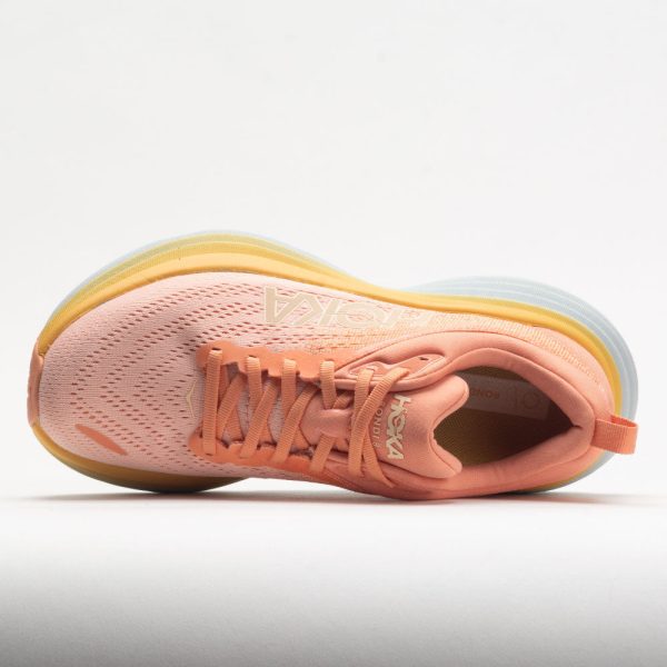HOKA Bondi 8 Women’s Shell Coral/Peach Parfait - Image 3