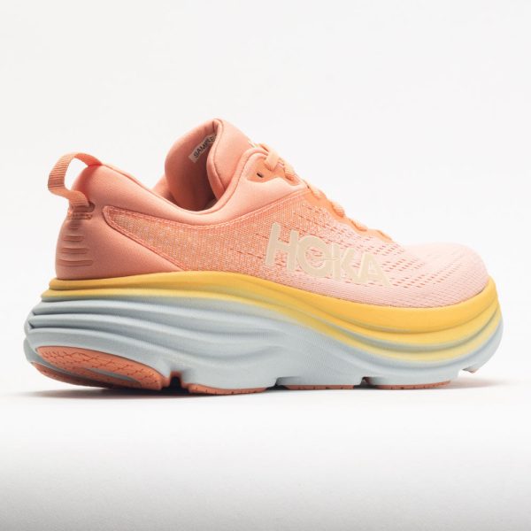HOKA Bondi 8 Women’s Shell Coral/Peach Parfait - Image 6