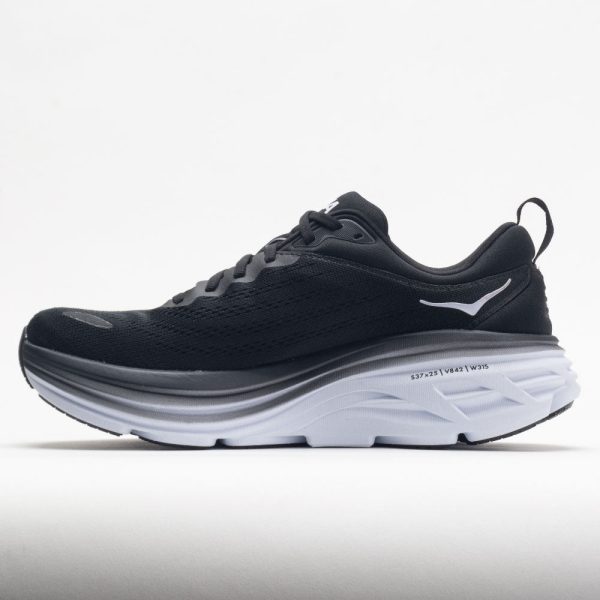 HOKA Bondi 8 Men’s Black/White - Image 2