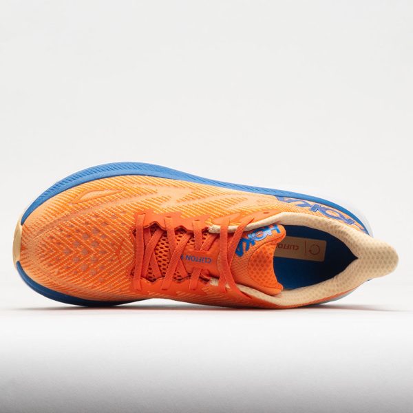 HOKA Clifton 9 Men’s Vibrant Orange/Impala - Image 3