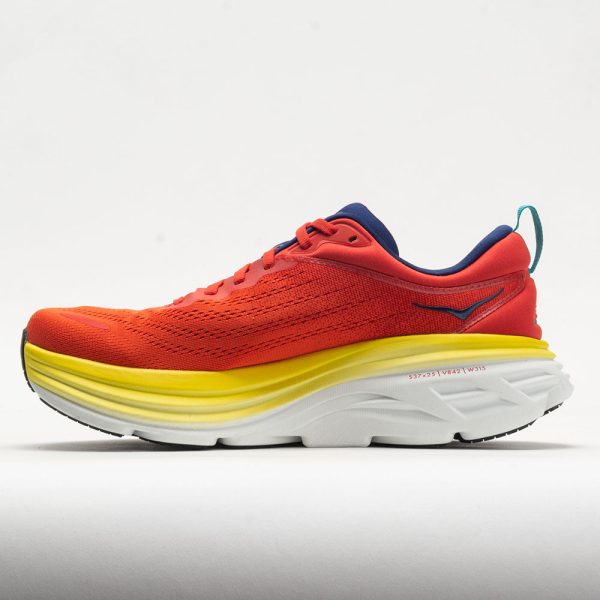 HOKA Bondi 8 Men’s Red Alert/Flame - Image 2