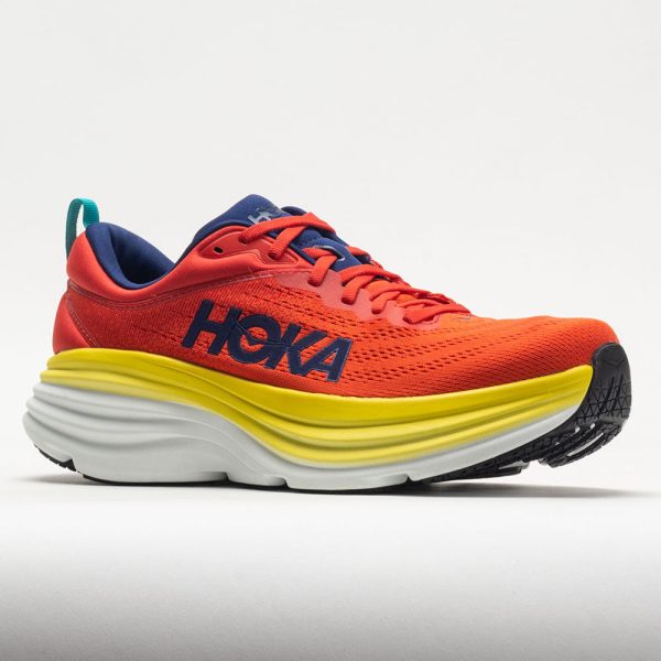 HOKA Bondi 8 Men’s Red Alert/Flame - Image 5