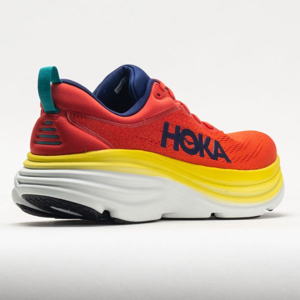 HOKA Bondi 8 Men’s Red Alert/Flame - Image 6