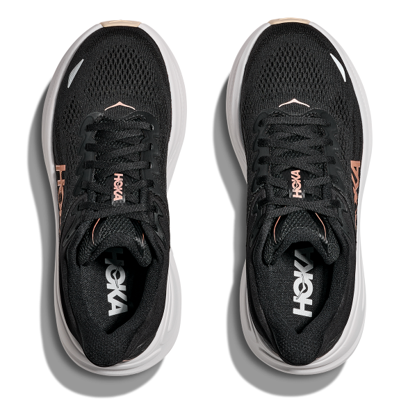 Hoka Women's Bondi 9 Black - Rose Gold - Image 3