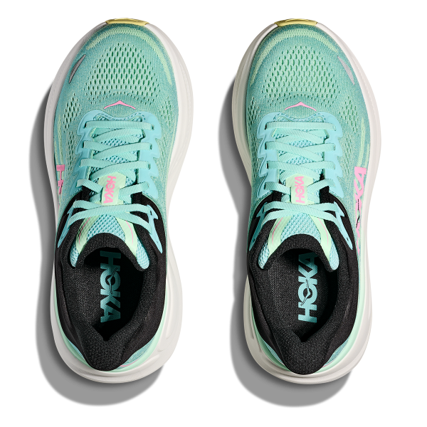 Hoka Women's Bondi 9 Blue Spark - Mint Fluorite - Image 3